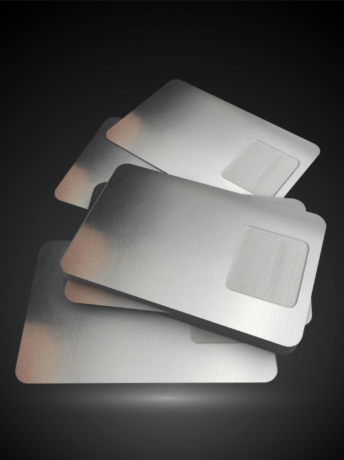 Virtux NFC Silver Metal Business Cards