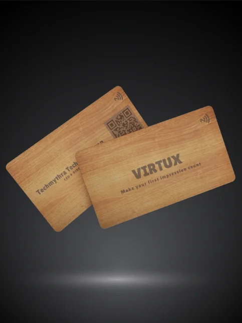 Virtux Wooden NFC Business Cards