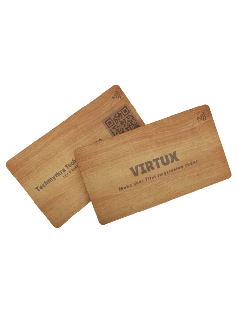 Virtux Wooden NFC Business Cards