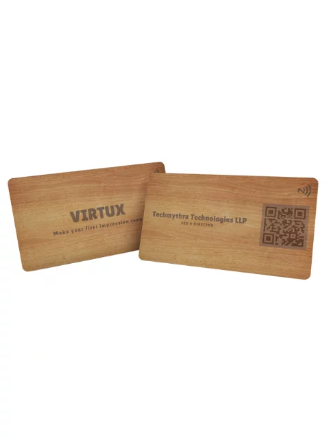 Virtux Wooden NFC Business Cards