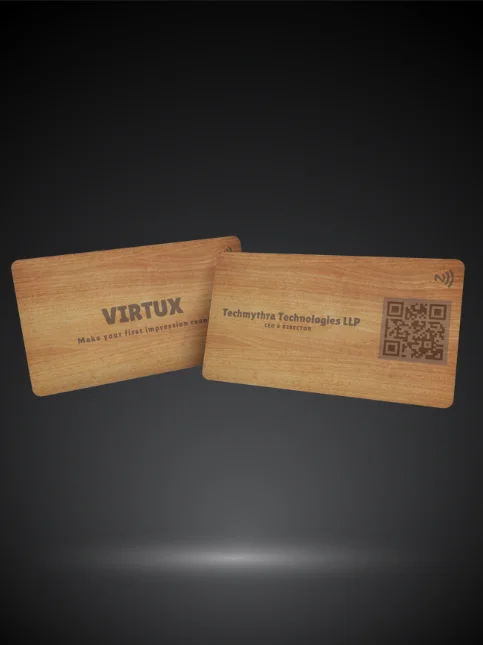 Virtux Wooden NFC Business Cards