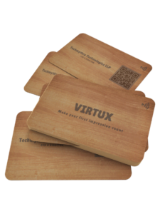 Virtux Wooden NFC Business Cards